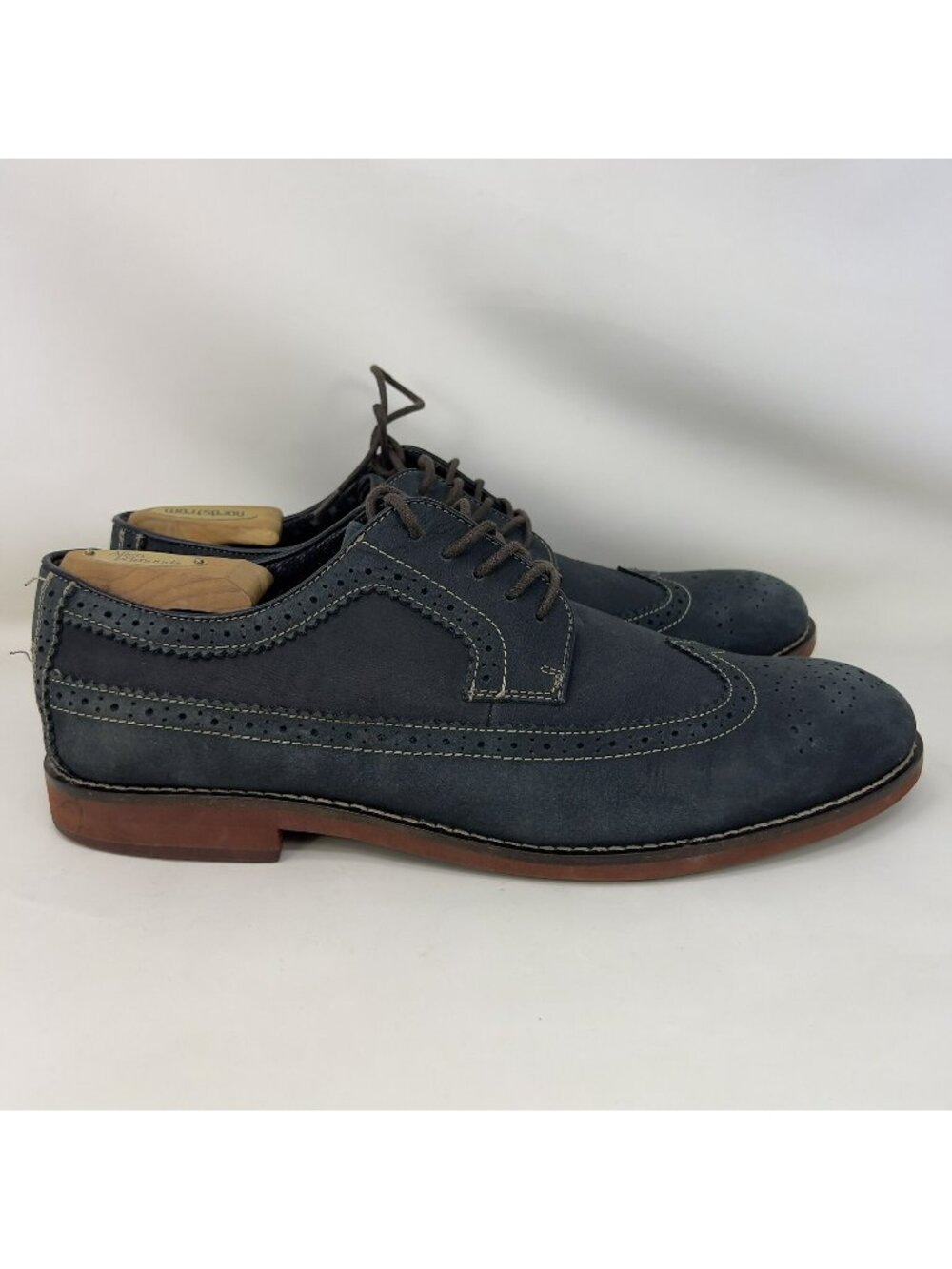 G.H. Bass & Co Jack Wingtip Oxford Shoes Blue Men’s Size 12 M